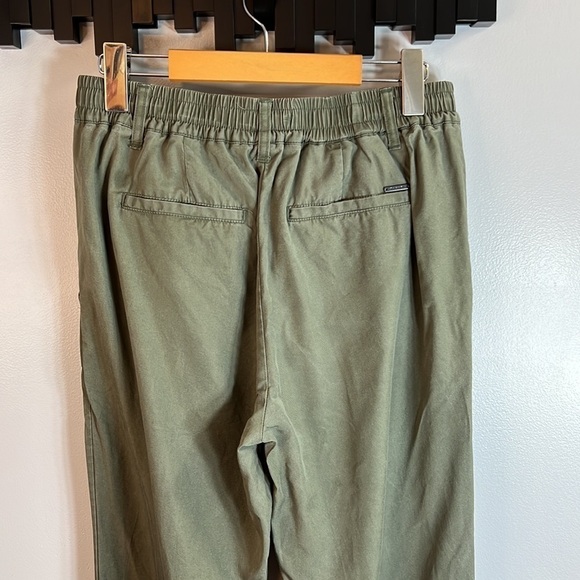 TABARI Olive Green Jogger Pull-On Button Cuffs Size Medium - Picture 5 of 8